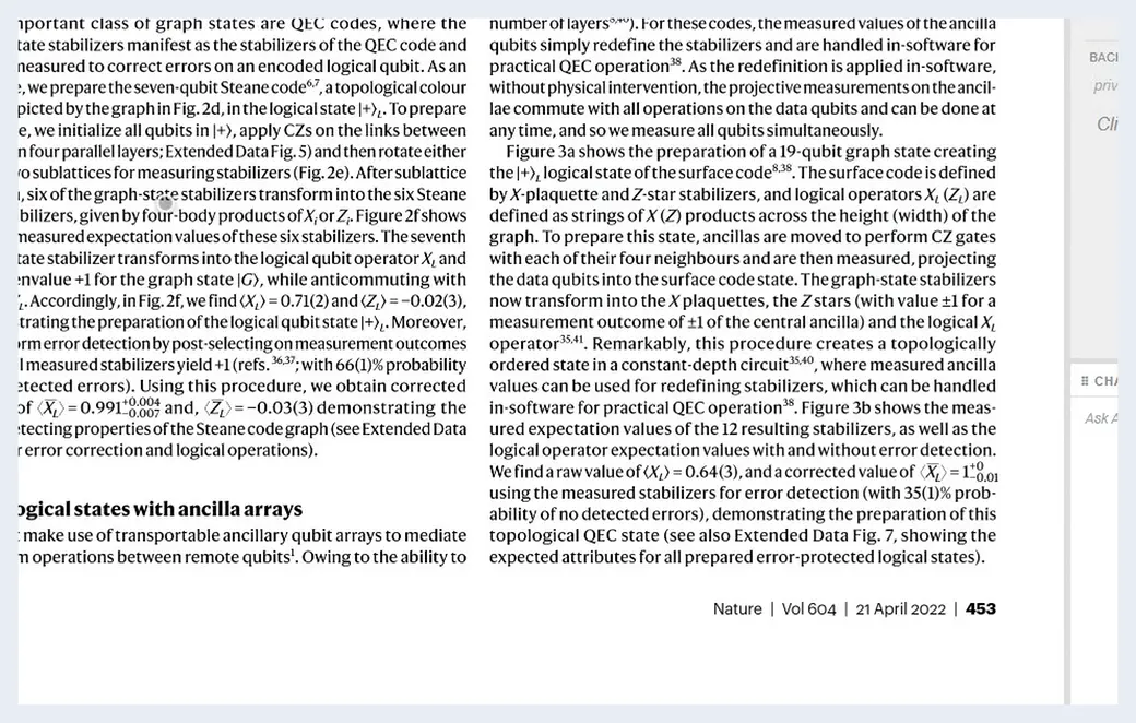 Following a citation to its reference, then fetching the cited arXiv paper into Gamma with one click